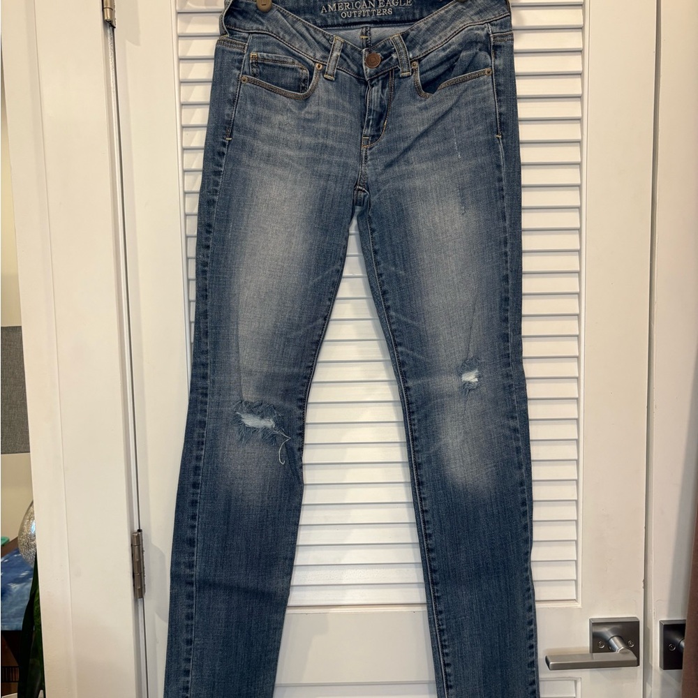 American Eagle Outfitters Blue Skinny Jeans